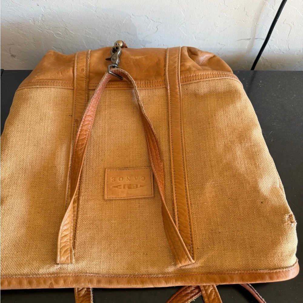 Canoe Women’s Brown and tan Leather Suede Handbag